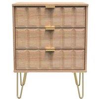 Welcome Furniture Ready Assembled Cuba 4 Drawer Bed Box - Bardolino Oak, Brown