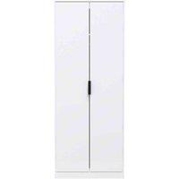 Welcome Furniture Ready Assembled Copenhagagen Tall Plain Wardrobe - White, White
