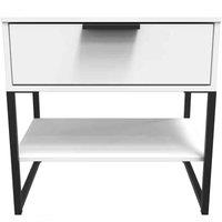 Welcome Furniture Ready Assembled Copenhagagen Single 1 Drawer Locker diego - White, White