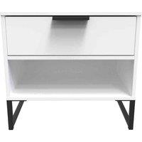 Welcome Furniture Ready Assembled Copenhagagen Double 1 Drawer Locker diego - White, White