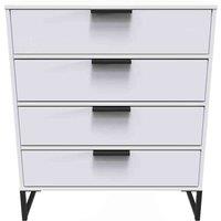 Welcome Furniture Ready Assembled Copenhagagen 4 Drawer Chest diego - White, White