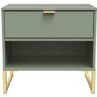 Welcome Furniture Ready Assembled Copenhagagen Double 1 Drawer Locker diego -Reed Green, Green