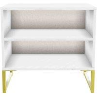 Welcome Furniture Ready Assembled Copenhagagen Double Open Locker diego - Marble, Cream