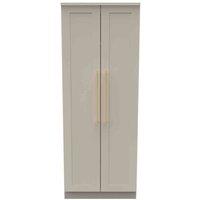 Welcome Furniture Ready Assembled Waltham Tall Plain Wardrobe - Kashmir Matt, Cream