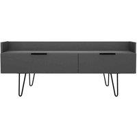 Ready Assembled Hirato Media Console Unit - Graphite, Grey