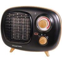Russell Hobbs RHRETPTC2001WDB 1.5kW Ceramic Scandi Heater - Wood Black, Black