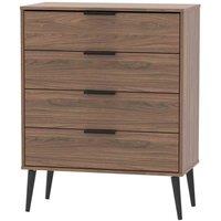 Welcome Furniture Ready Assembled Hirato 3 Drawer Chest - Carini Walnut, Brown