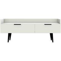 Ready Assembled Hirato Media Console Unit - White Matt, White