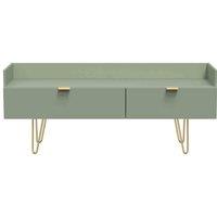 Ready Assembled Hirato Media Console Unit -Reed Green, Green