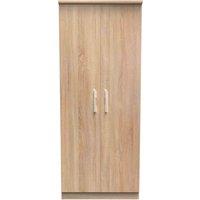 Welcome Furniture Ready Assembled Fourrisse 2ft6in Plain Wardrobe - Bardolino Oak, Brown