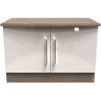 Ready Assembled Fourrisse Low 2 Door Unit - Kashmir Gloss and Darkolino, Multi