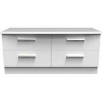 Ready Assembled Fourrisse 4 Drawer Bed Box - White Matt, White