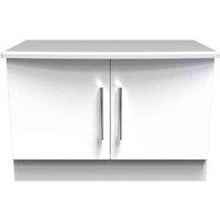 Welcome Furniture Ready Assembled Fourrisse Low 2 Door Unit - White Matt, White