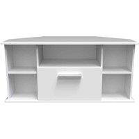 Ready Assembled Fourrisse Corner Tv Unit - White Matt, White