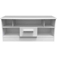Ready Assembled Fourrisse Open Tv Unit - White Matt, White