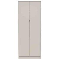 Welcome Furniture Ready Assembled Barquero Tall Plain Wardrobe - Kashmir Matt, Cream