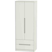 Welcome Furniture Ready Assembled Barquero Tall 2 Drawer Wardrobe - Kashmir Matt, Cream