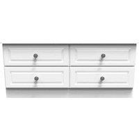 Ready Assembled Pembrey 4 Drawer Bed Box - White, White