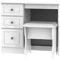 Ready Assembled Pembrey 2 Piece Set - Vanity and Stool - White, White