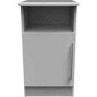 Welcome Furniture Ready Assembled Edina Open Drawer Locker - Grey Matt, Grey