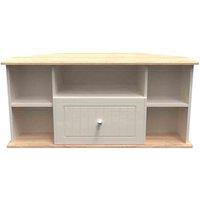 Ready Assembled Wilcox Corner Tv Unit - Kashmir Ash and Oak, Multi