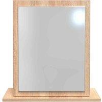Ready Assembled Wilcox Small Mirror - Porcelain Ash and Oak, Multi