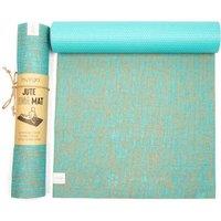 Jute Mat - Aqua, Blue