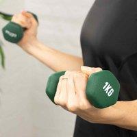 Myga Dumbbell - 1Kg Green, Green