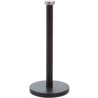 Interiors By PH Metal Kitchen Roll Holder - Matte Black, Black
