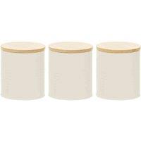 Interiors By PH Set Of Three Cream Canisters, Cream