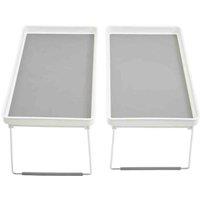 Interiors By PH Cabinet Racks - Set Of Two, Grey