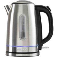 Daewoo SDA2544 3KW 1.7L Edinburgh Rapid Boil Kettle - Stainless Steel, Silver