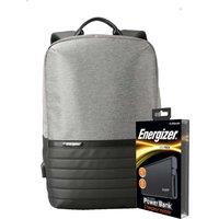 Energizer V208723 Laptop Charging Bag With Energizer Ue10004 Power Bank, Black
