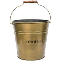 Ivyline Brass Kindling Bucket