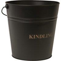 Ivyline Black Kindling Bucket, Black