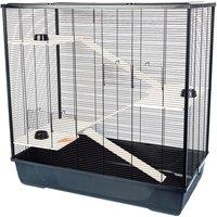 Little Friends The Belfry XL Small Animal Cage - Black, Black