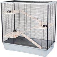 Little Friends The Belfry XL Small Animal Cage - Grey, Grey
