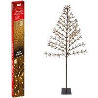 The Christmas Workshop 1.8M Light Up Twinkling Starburst Tree, White