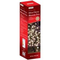 60cm 128 LED Blossom Christmas Tree - Warm White, White
