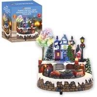 The Christmas Workshop Musical Led Christmas Village Decoration, Multi