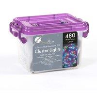 Snowtime 480 Multi LED Chasing Cluster Lights, Multi