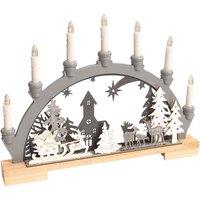 St Helens Battery Powered Wooden Festive Candle Bridge