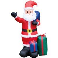 St Helens Inflatable Santa Claus With Presents 154Cm, Red