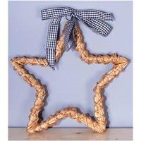 St Helens Natural Wicker Hollow Star Woven Willow, Brown