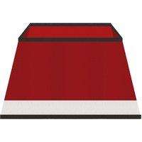 St Helens Christmas Tree Skirt Red With White Trim, Red