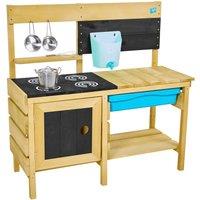 TP Toys Deluxe Wooden Mud Kitchen, Brown