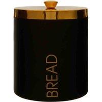 Maison By Premier Black Enamel Finish Bread Bin, Black