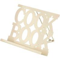 Essentials By Premier Enamel Cook Book Stand - Cream, Cream