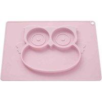 Maison By Premier Pale Pink Owl Food Plate, Pink