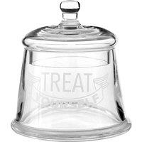 Maison By Premier Treat Yourself Glass Storage Jar, Clear